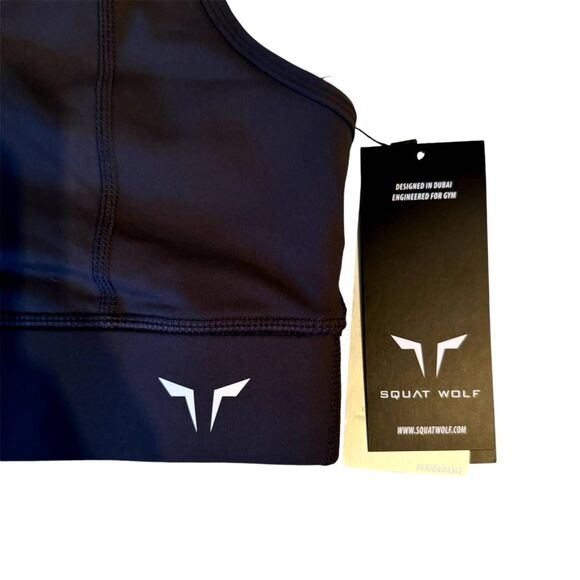 Squat Wolf Athletic | Hera Performance Grey Sports Bra Size Large New with Tag - Picture 7 of 9